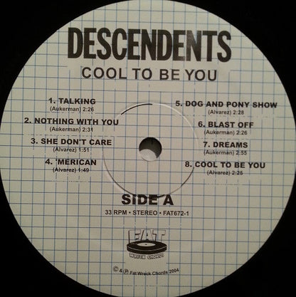 Descendents : Cool To Be You (LP, Album, RP)