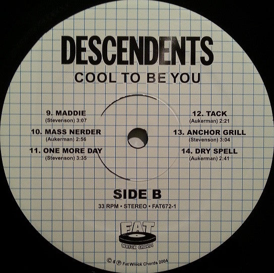 Descendents : Cool To Be You (LP, Album, RP)