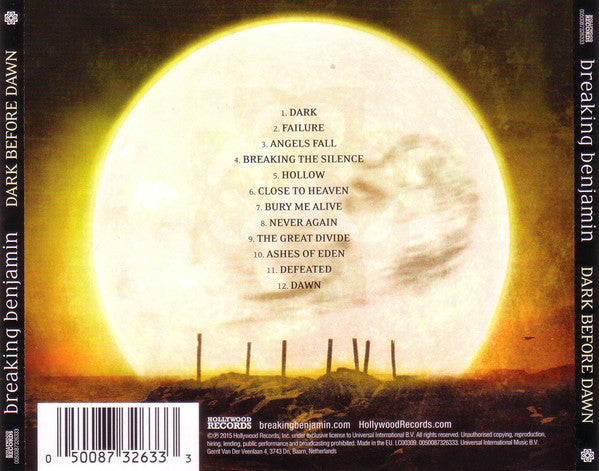Breaking Benjamin : Dark Before Dawn (CD, Album)