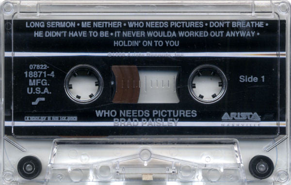 Brad Paisley : Who Needs Pictures (Cass, Album, Dol)