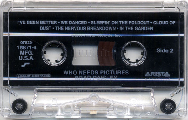 Brad Paisley : Who Needs Pictures (Cass, Album, Dol)