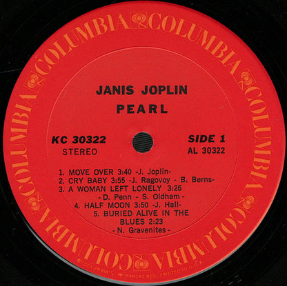 Janis Joplin : Pearl (LP, Album, Pit)
