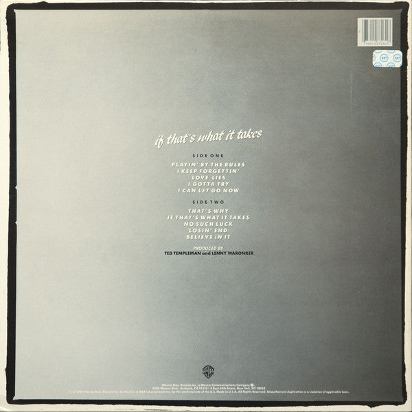 Michael McDonald : If That's What It Takes (LP, Album, All)