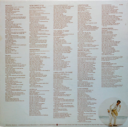 James Taylor (2) : Gorilla (LP, Album, RP, Win)