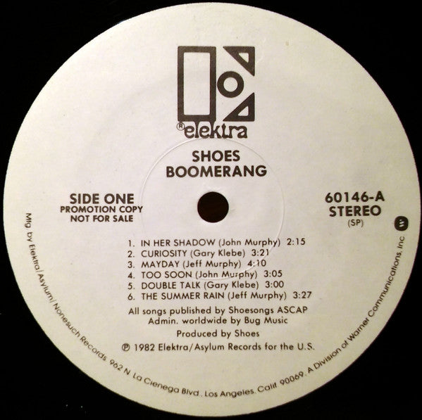 Shoes : Boomerang (LP, Album, Promo, Spe)