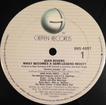 Joan Rivers : What Becomes A Semi-Legend Most? (LP, Album, Club)