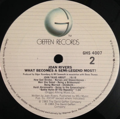 Joan Rivers : What Becomes A Semi-Legend Most? (LP, Album, Club)