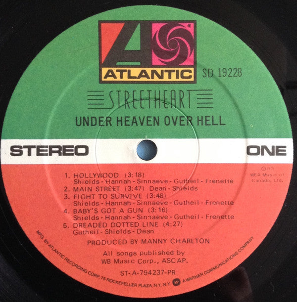 Streetheart : Under Heaven Over Hell (LP, Album, Pre)