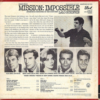 Lalo Schifrin : Music From Mission: Impossible (LP, Album, RP)