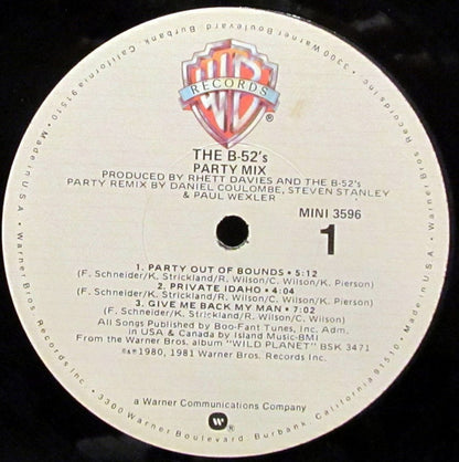 The B-52's : Party Mix! (LP, MiniAlbum, Mixed, Win)