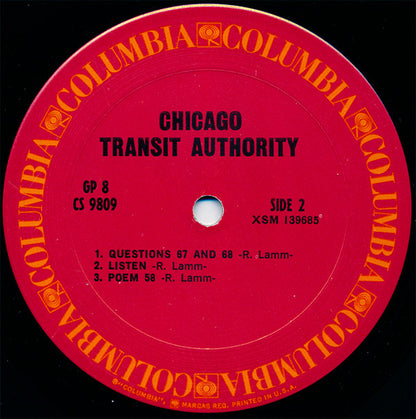 Chicago Transit Authority* : Chicago Transit Authority (2xLP, Album, RP, Pit)