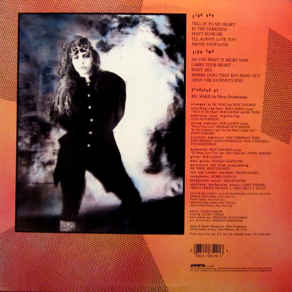 Taylor Dayne : Tell It To My Heart (LP, Album, Spe)