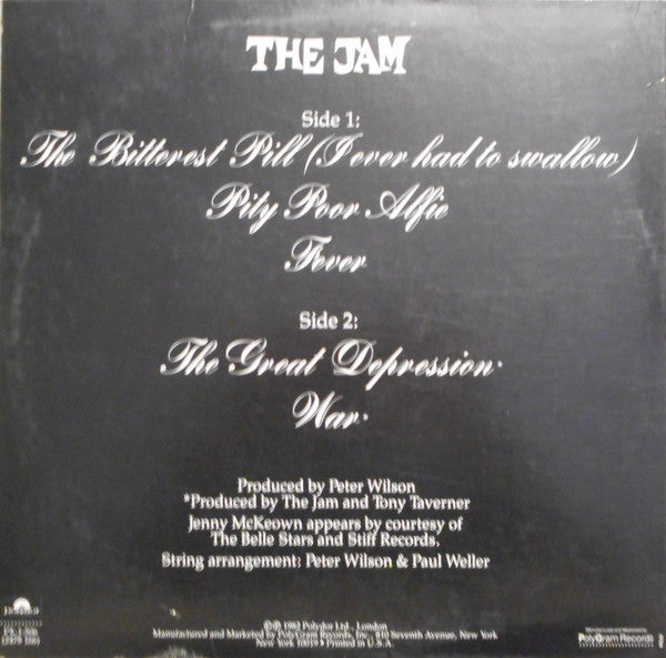 The Jam : The Bitterest Pill (I Ever Had To Swallow) (12", EP)