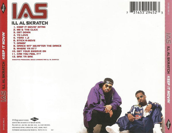 Ill Al Skratch : Keep It Movin' (CD, Album)