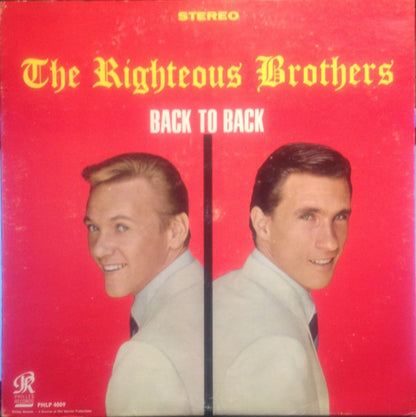 The Righteous Brothers : Back To Back (LP, Album)