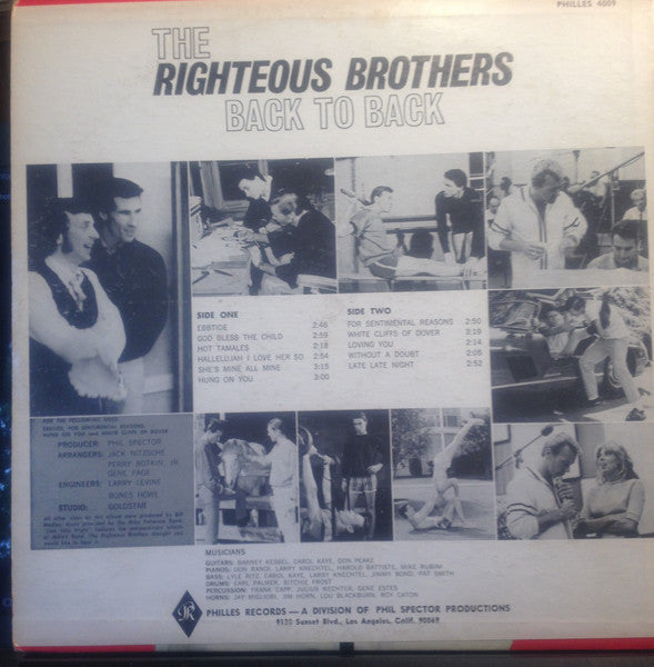 The Righteous Brothers : Back To Back (LP, Album)