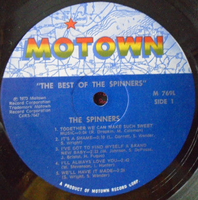 The Spinners* : The Best Of The Spinners (LP, Comp)