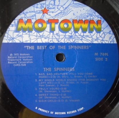 The Spinners* : The Best Of The Spinners (LP, Comp)