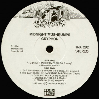 Gryphon : Midnight Mushrumps (LP, Album)