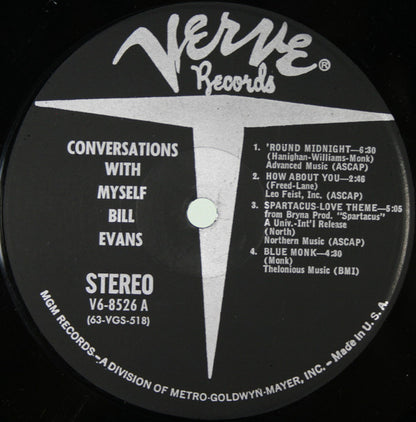 Bill Evans : Conversations With Myself (LP, Album, RE)