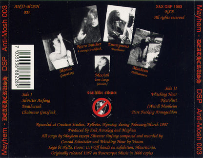 Mayhem : Deathcrush (CD, MiniAlbum, RE, RP)