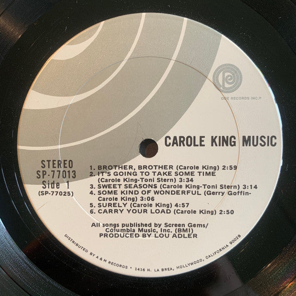 Carole King : Music (LP, Album, Ter)