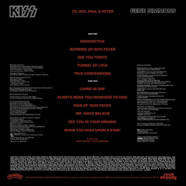 Kiss, Gene Simmons : Gene Simmons (LP, Album, Pit)
