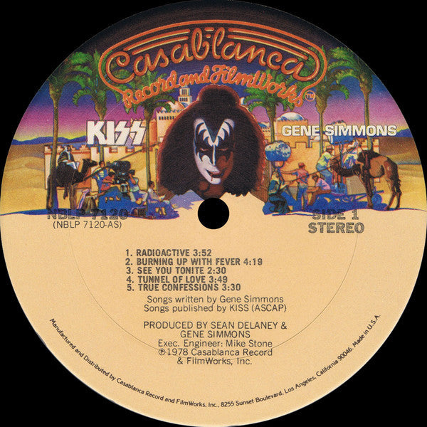 Kiss, Gene Simmons : Gene Simmons (LP, Album, Pit)