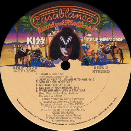 Kiss, Gene Simmons : Gene Simmons (LP, Album, Pit)