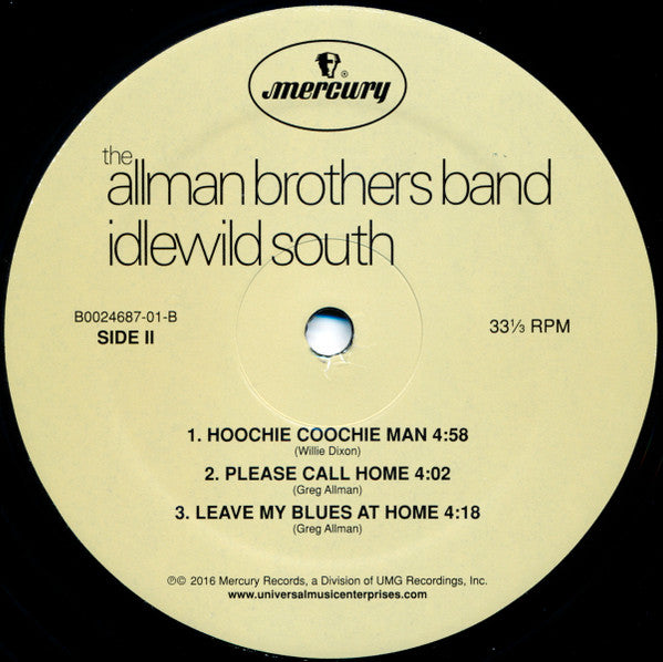 Allman Brothers Band* : Idlewild South (LP, Album, RE, RM, 180)