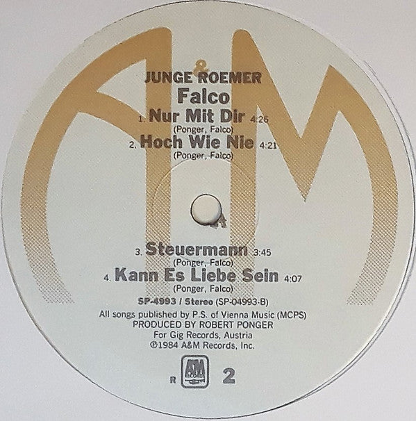 Falco : Junge Roemer (LP, Album, RCA)
