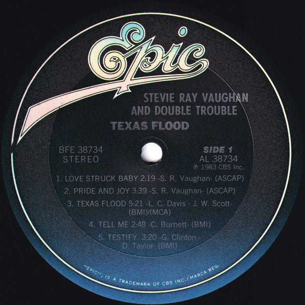 Stevie Ray Vaughan And Double Trouble* : Texas Flood (LP, Album, Pit)
