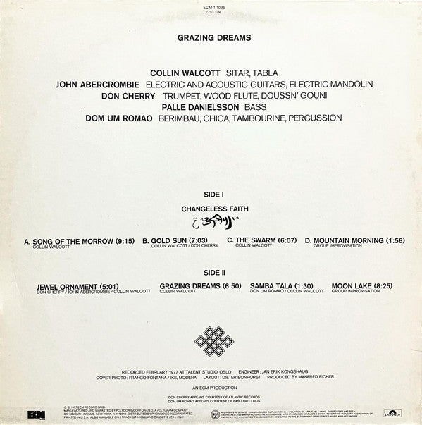 Collin Walcott : Grazing Dreams (LP, Album)