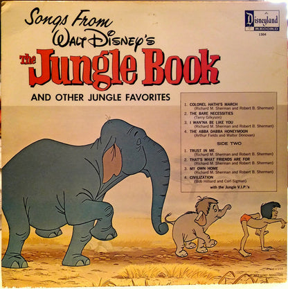 The Jungle V.I.P.'s : Songs From The Jungle Book And Other Jungle Favorites (LP, Album, RP)