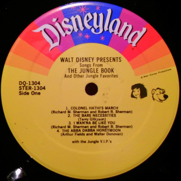 The Jungle V.I.P.'s : Songs From The Jungle Book And Other Jungle Favorites (LP, Album, RP)