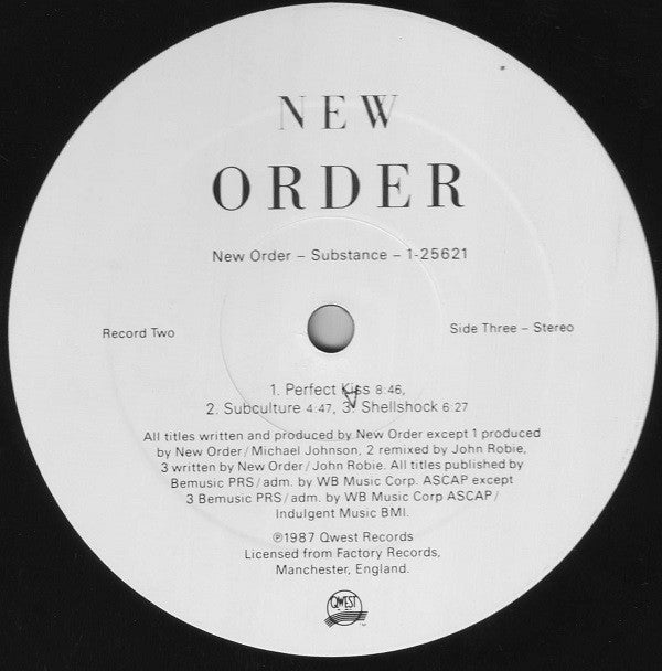 New Order : Substance (2xLP, Comp, All)