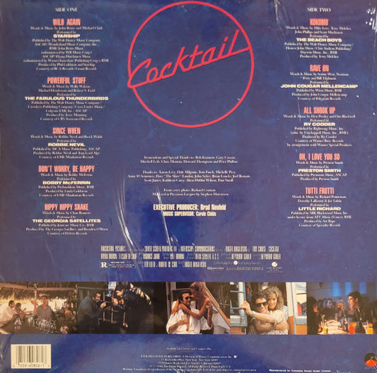 Various : Cocktail - Original Motion Picture Soundtrack (LP, Album, Club, Car)