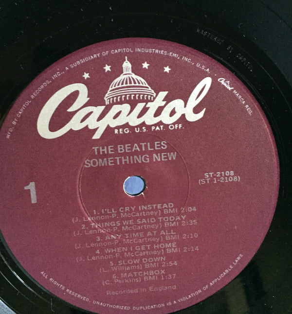 The Beatles : Something New (LP, Album, RE, Win)