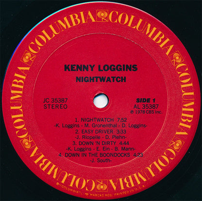 Kenny Loggins : Nightwatch (LP, Album, Pit)
