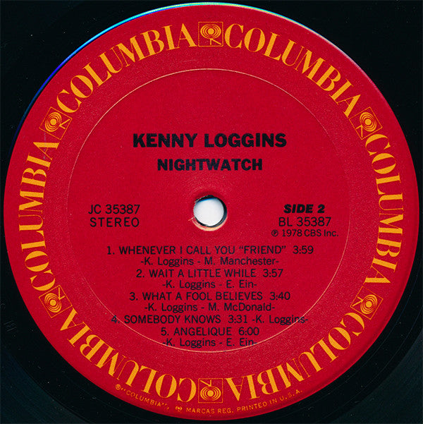 Kenny Loggins : Nightwatch (LP, Album, Pit)