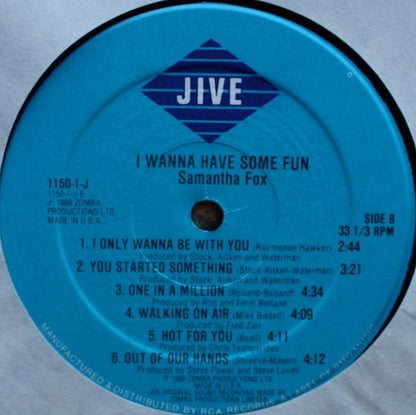 Samantha Fox : I Wanna Have Some Fun (LP, Album)
