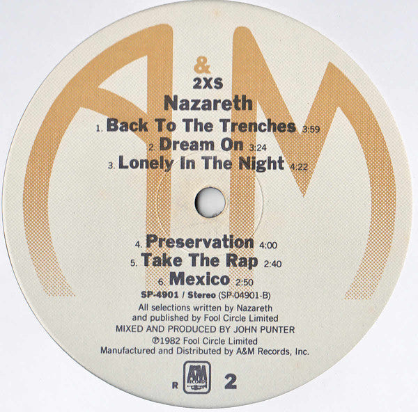 Nazareth (2) : 2XS (LP, Album, R -)