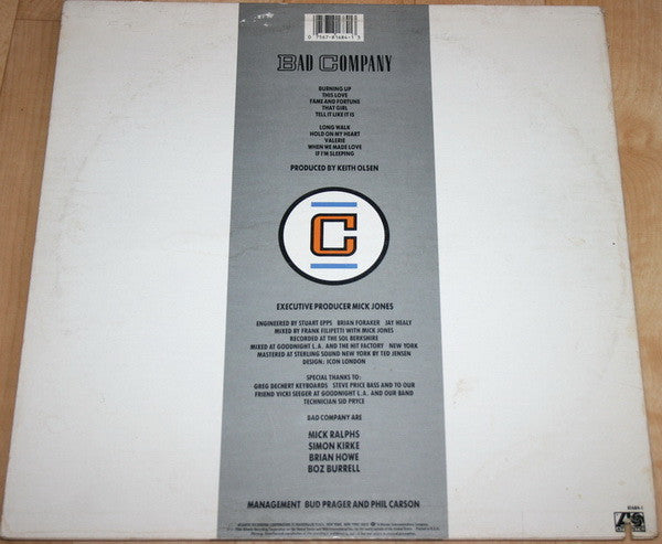 Bad Company (3) : Fame And Fortune (LP, Album, All)