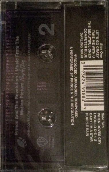 Prince And The Revolution : Purple Rain (Cass, Album, RE, Pur)