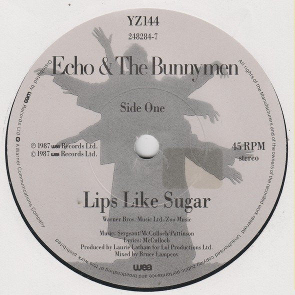 Echo & The Bunnymen : Lips Like Sugar (7", Single)