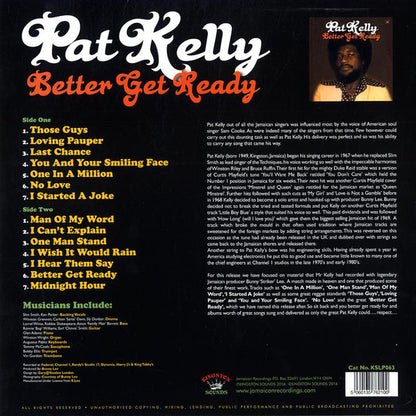 Pat Kelly : Better Get Ready (LP, Comp)