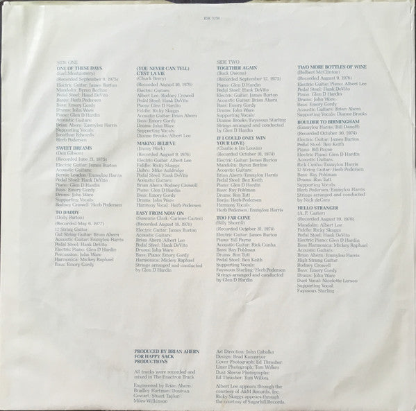 Emmylou Harris : Profile / Best Of Emmylou Harris (LP, Comp, Gol)