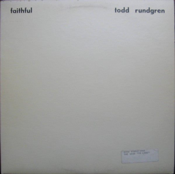 Todd Rundgren : Faithful (LP, Album, Tex)