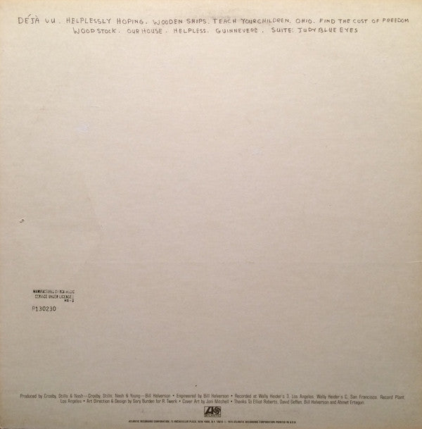 Crosby, Stills, Nash & Young : So Far (LP, Comp, Club, RCA)