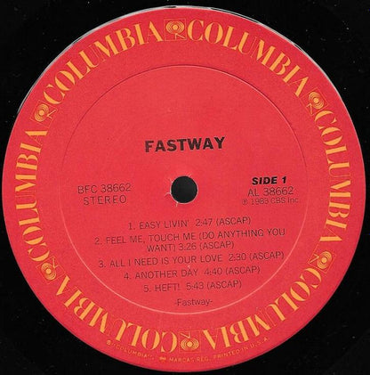 Fastway (2) : Fastway (LP, Album, Car)